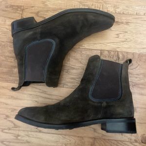 Thursday Duchess Boots Dark Olive Suede